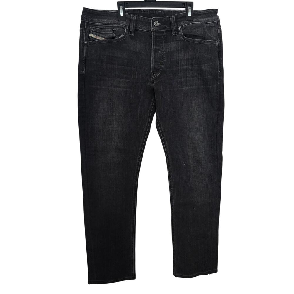 Diesel Industry Viker Regular Straight Gray Mens Jeans Size 33 x 32
